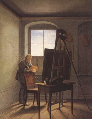 Caspar David Friedrich in his Studio (mk22)